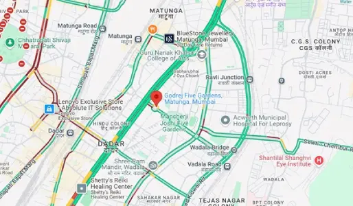 godrej-five-gardens-location-map